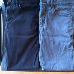 RW&CO. Men's Slim pant in black and grey blue 2 for 1